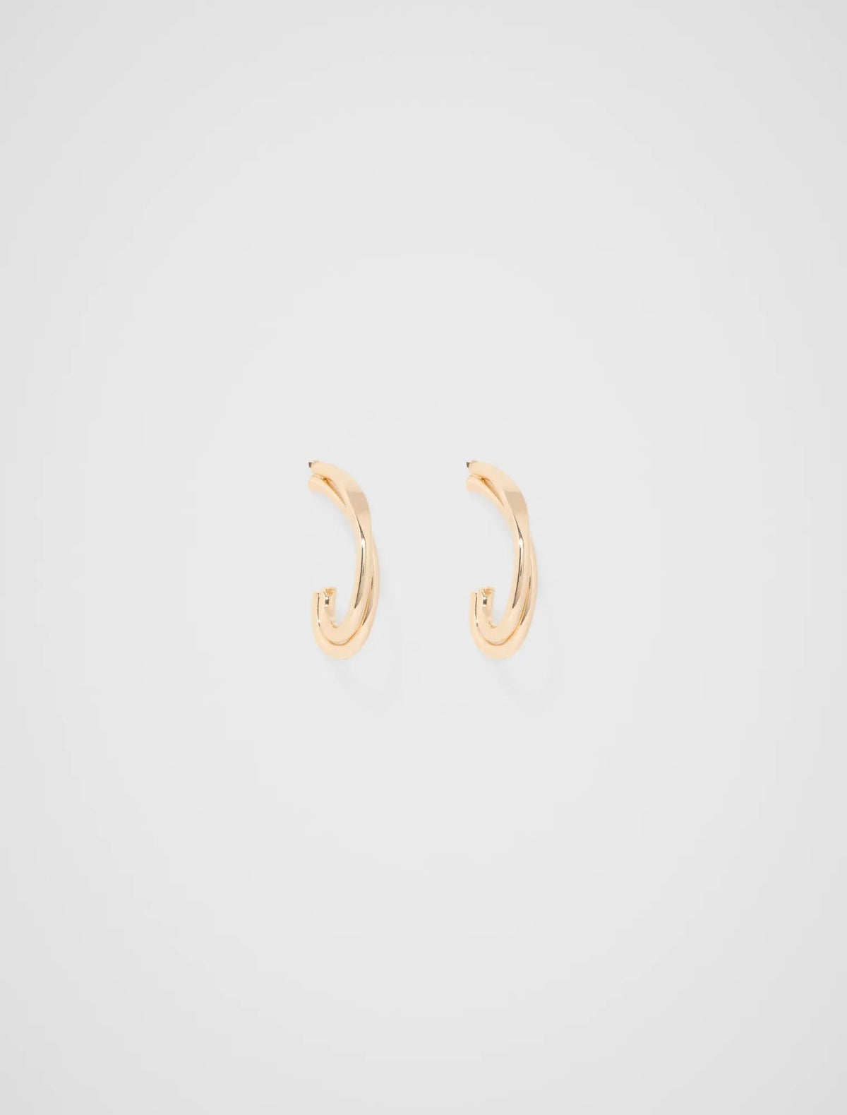 Arabella Double Loop Earring Gold Plated