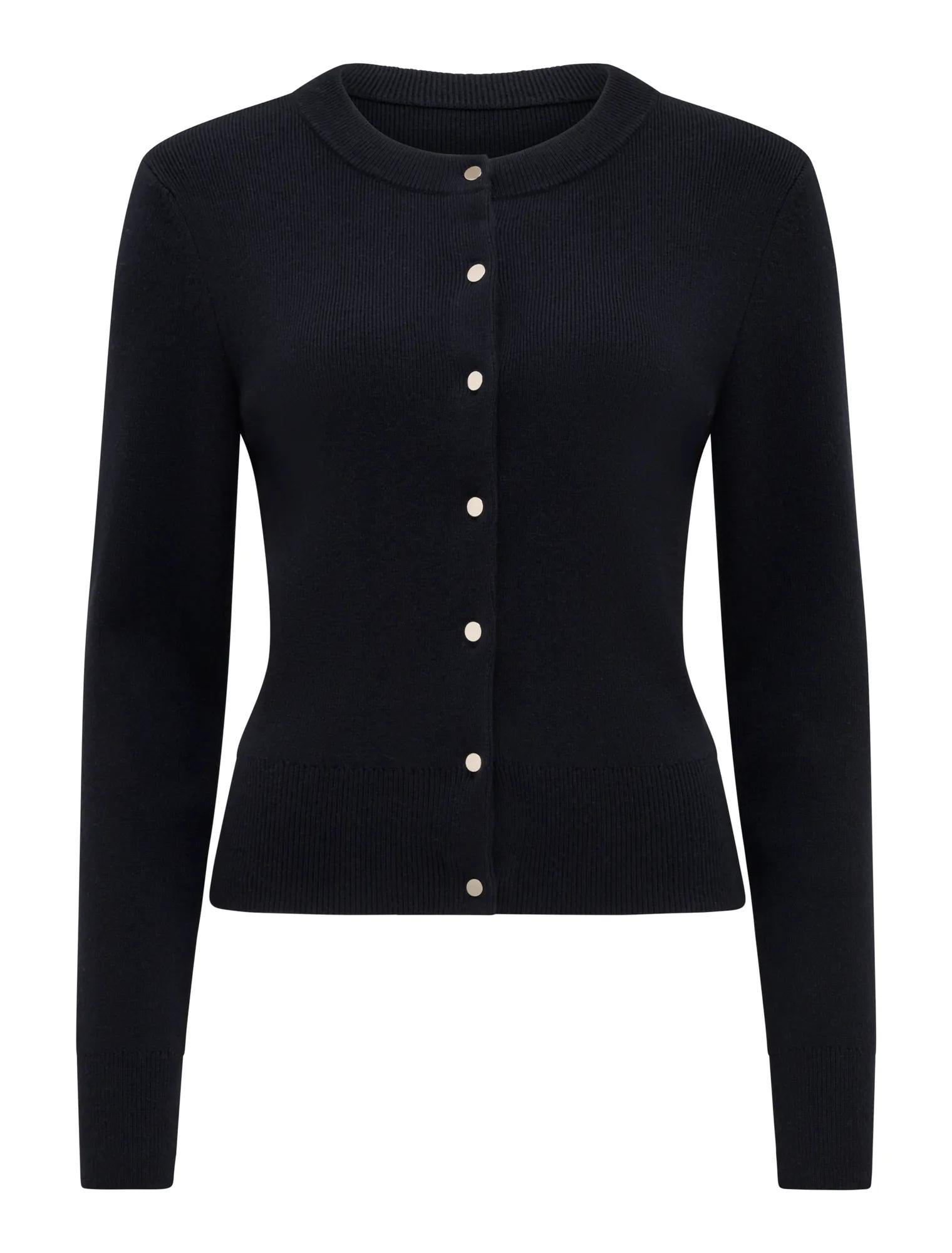 Kaiya Crew Cardigan Navy_mannequin