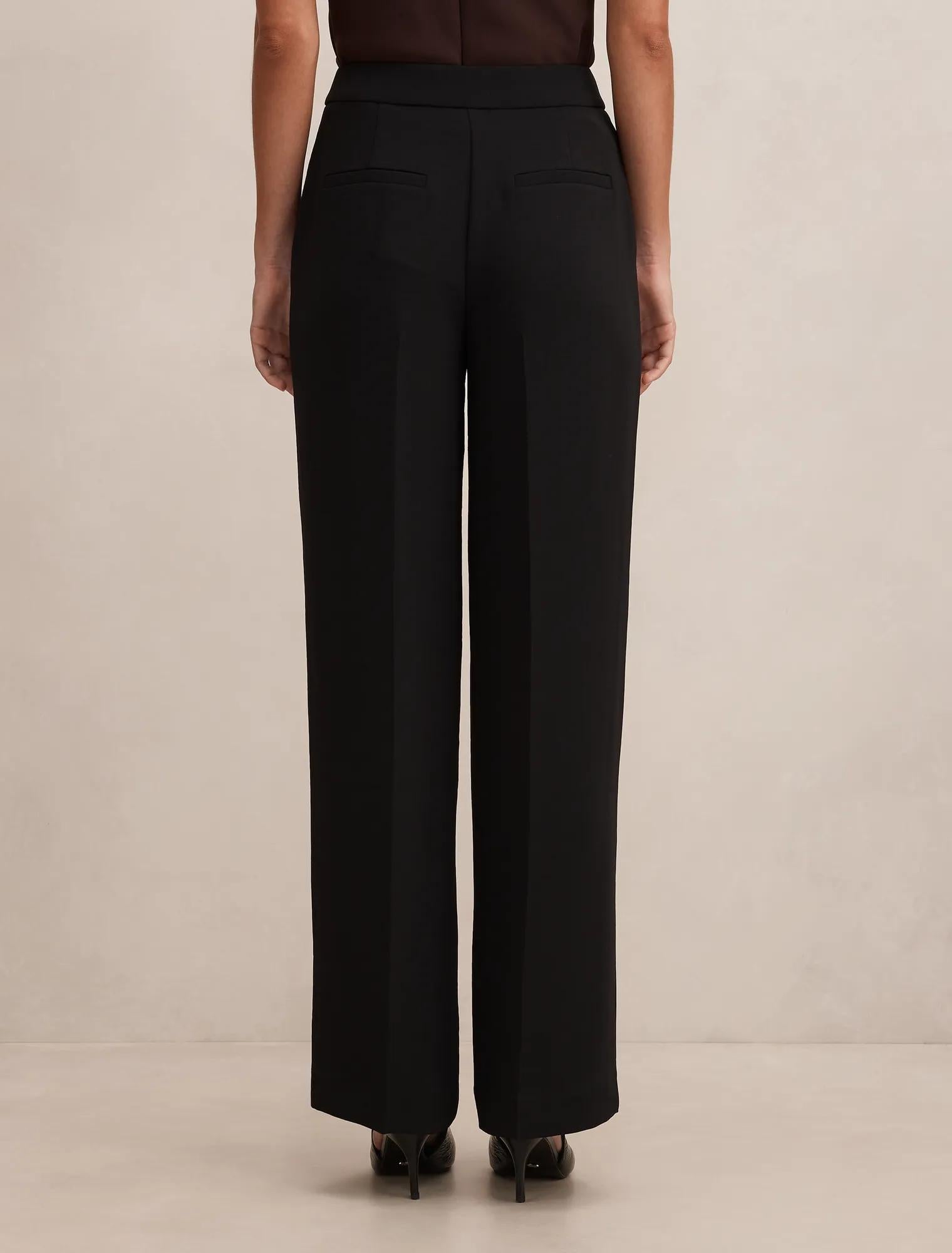 Dani Tailored Straight Leg Pants Black
