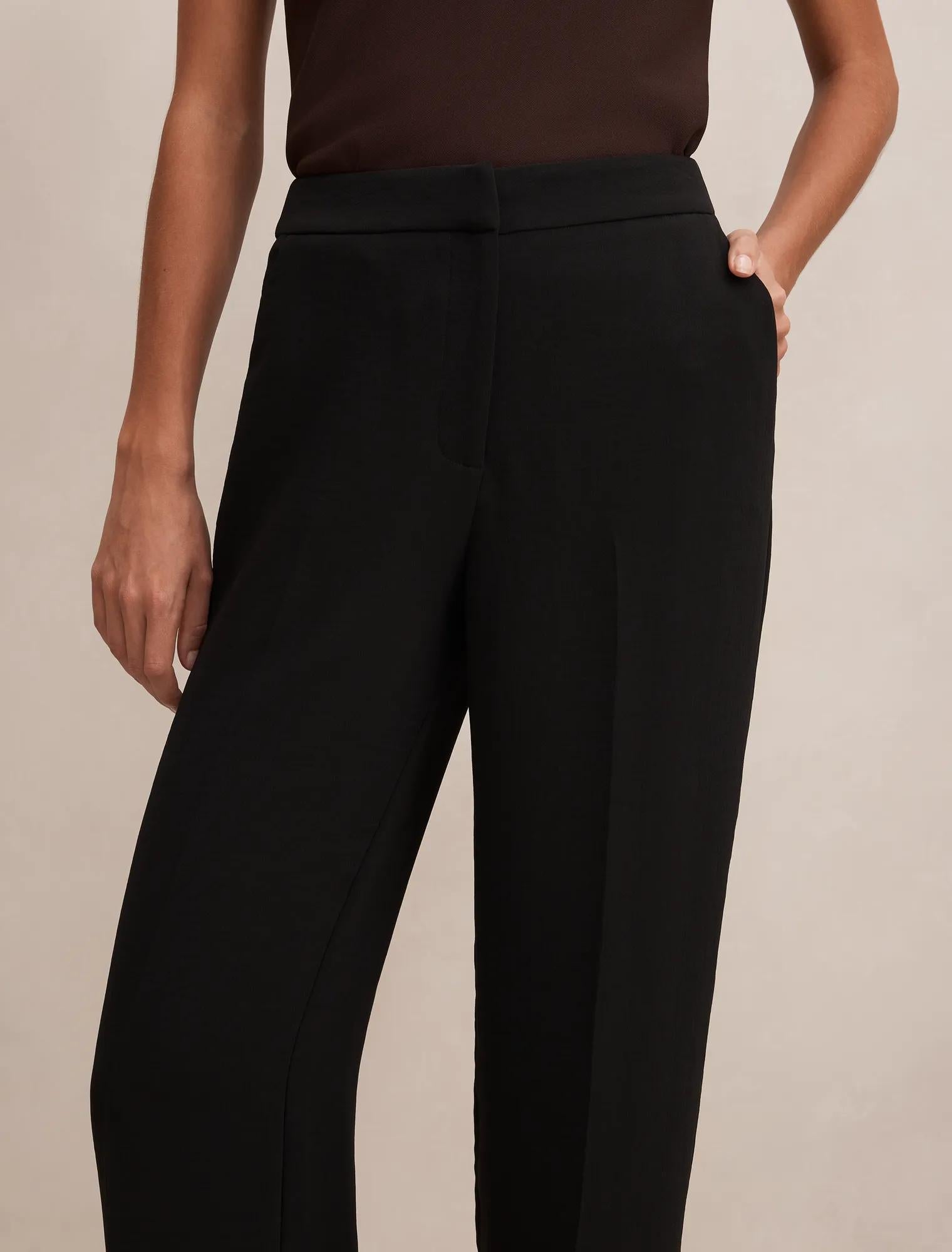 Dani Tailored Straight Leg Pants Black