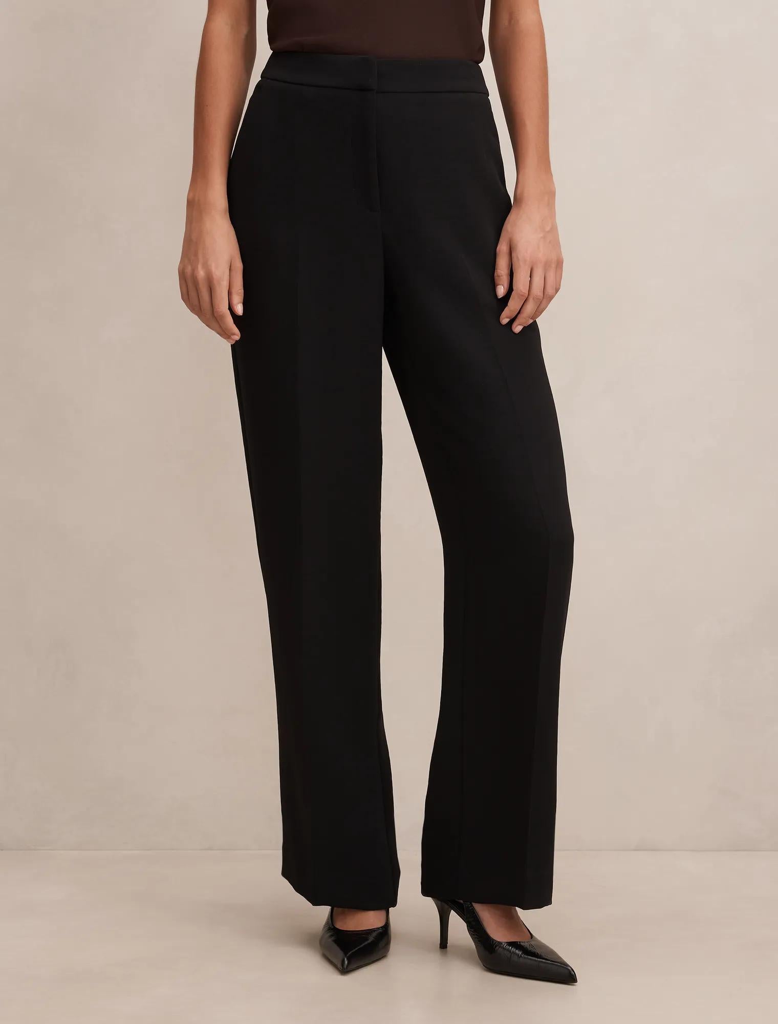 Dani Tailored Straight Leg Pants Black