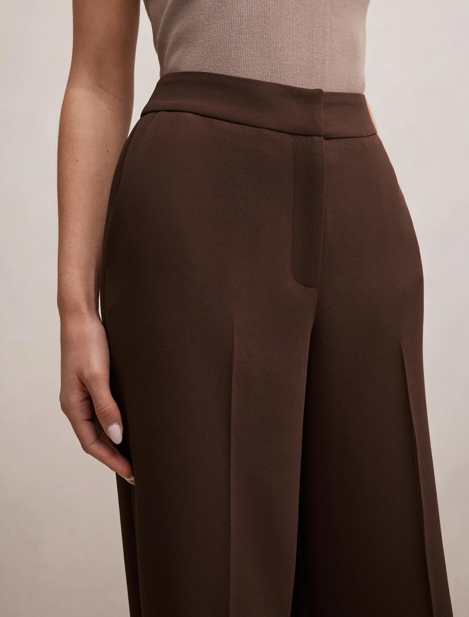 Dani Straight Leg Pants Chocolate Mousse