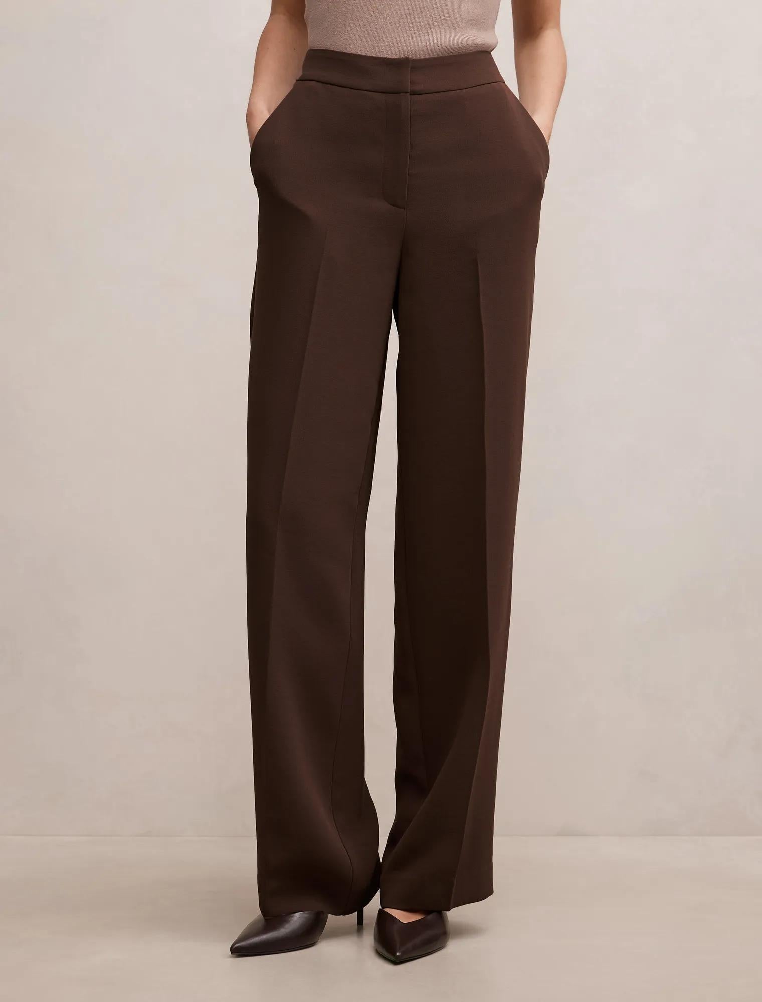 Dani Straight Leg Pants Chocolate Mousse