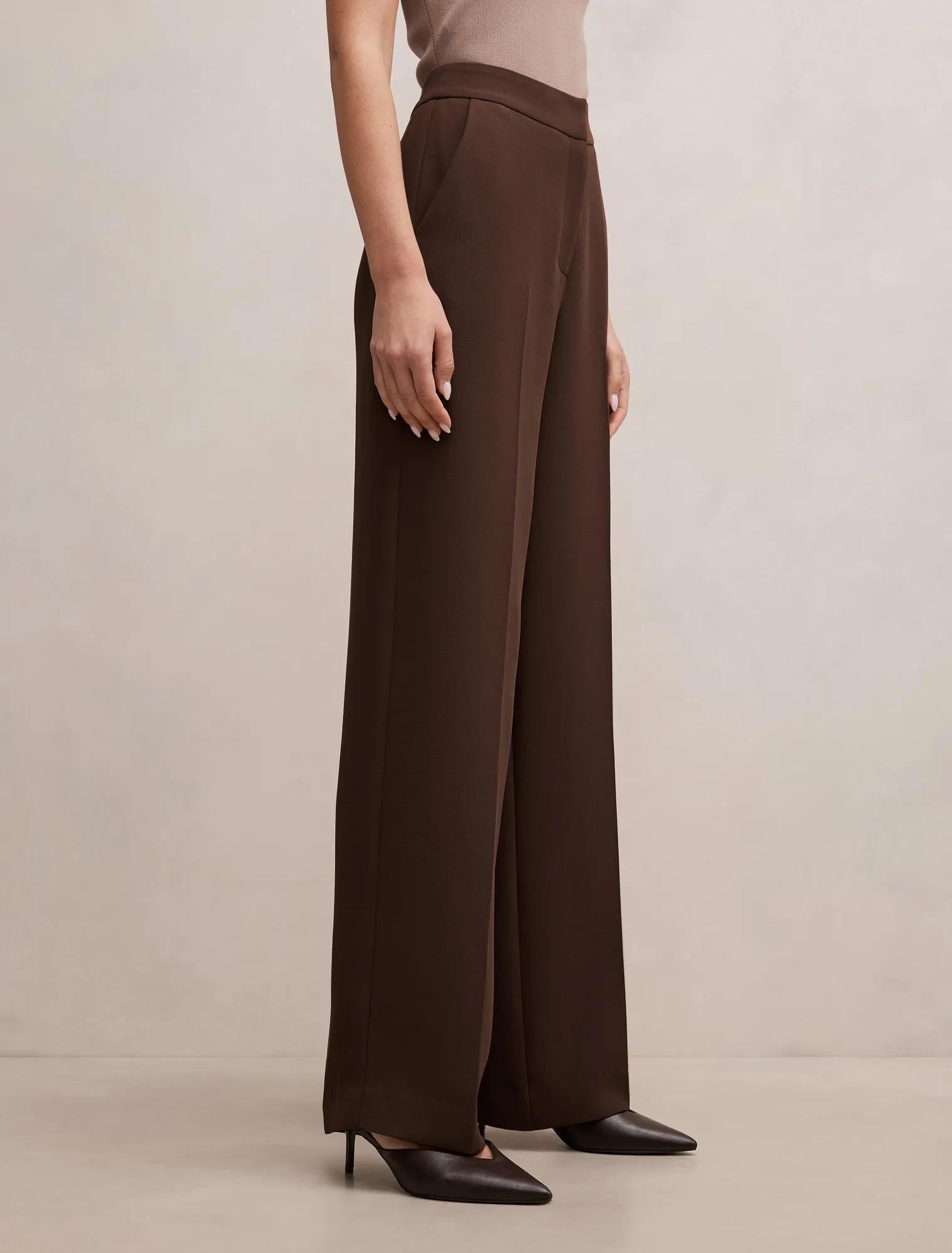Dani Straight Leg Pants Chocolate Mousse