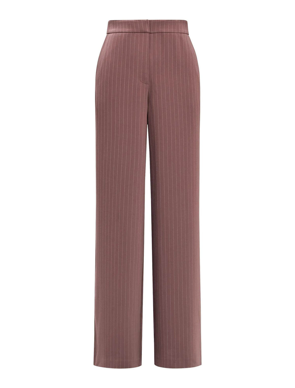 Willow Wide Leg Pants Mocha Pinstripe Set_mannequin