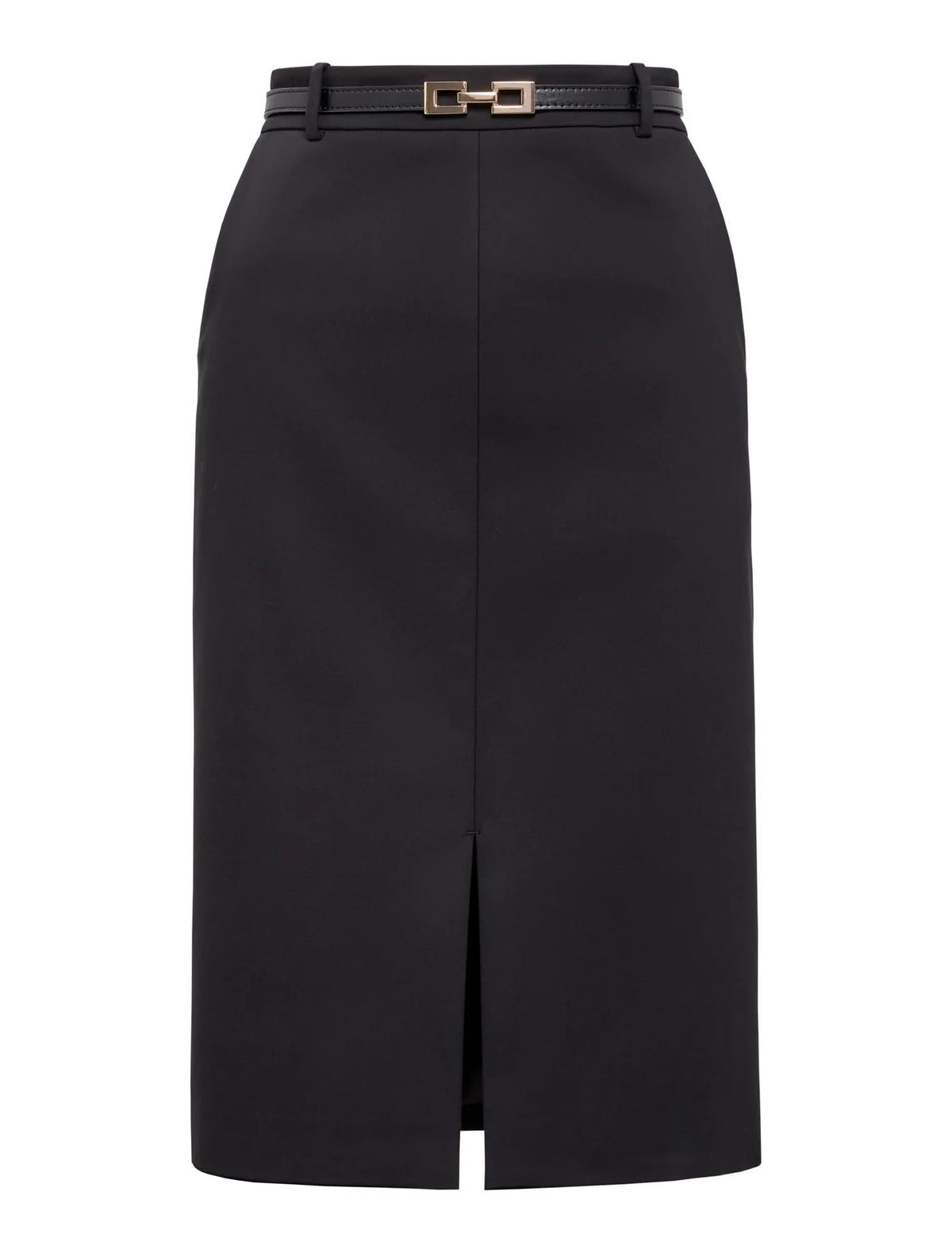 Lucy Belted Pencil Skirt Black