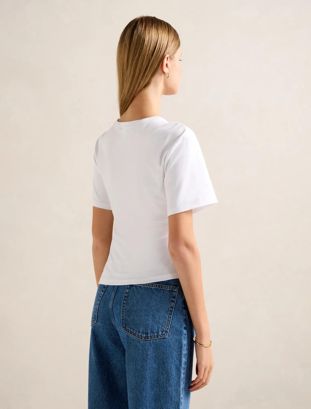Saskia Boxy Tee Porcelain