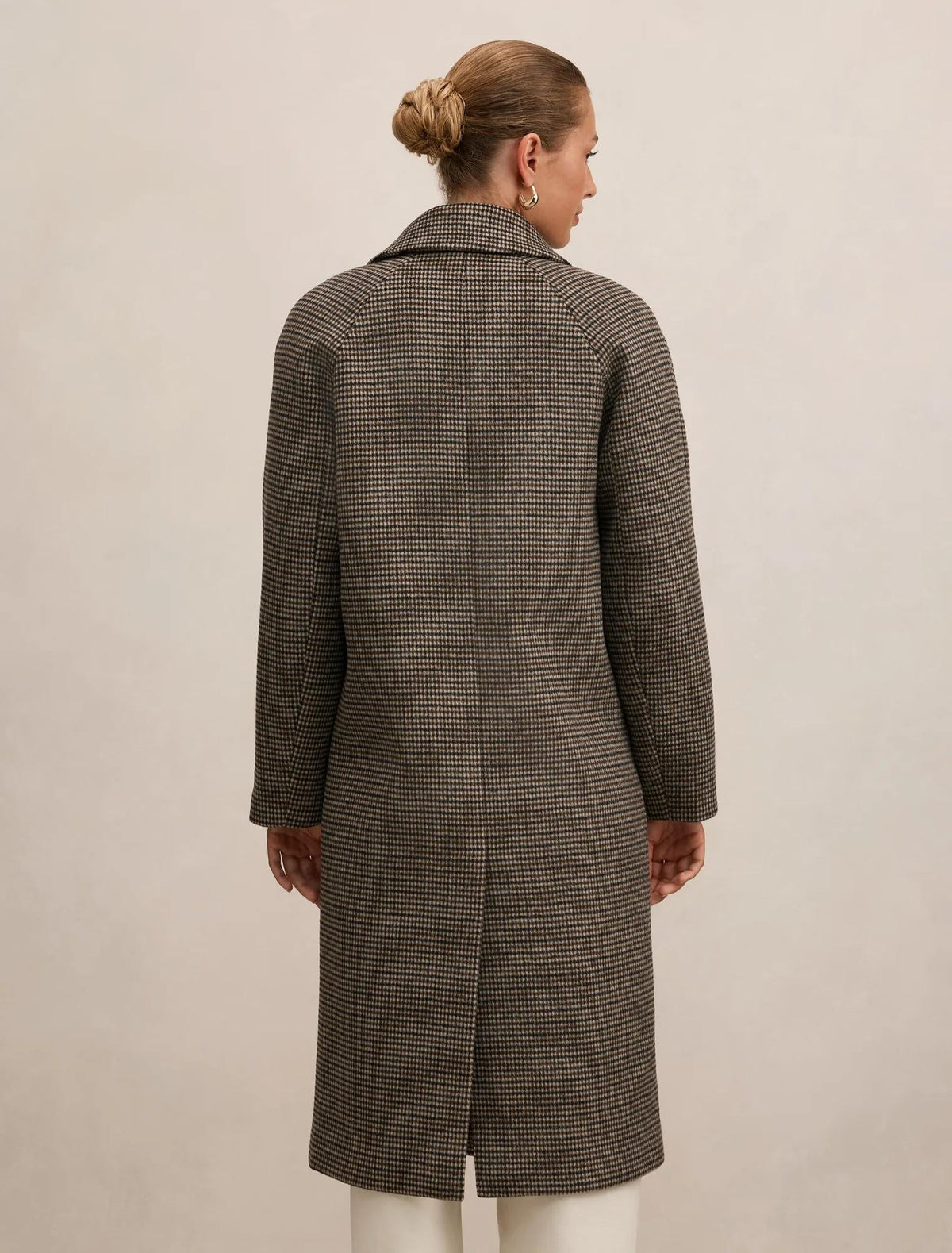 Blair Check Coat Winter Brown Check