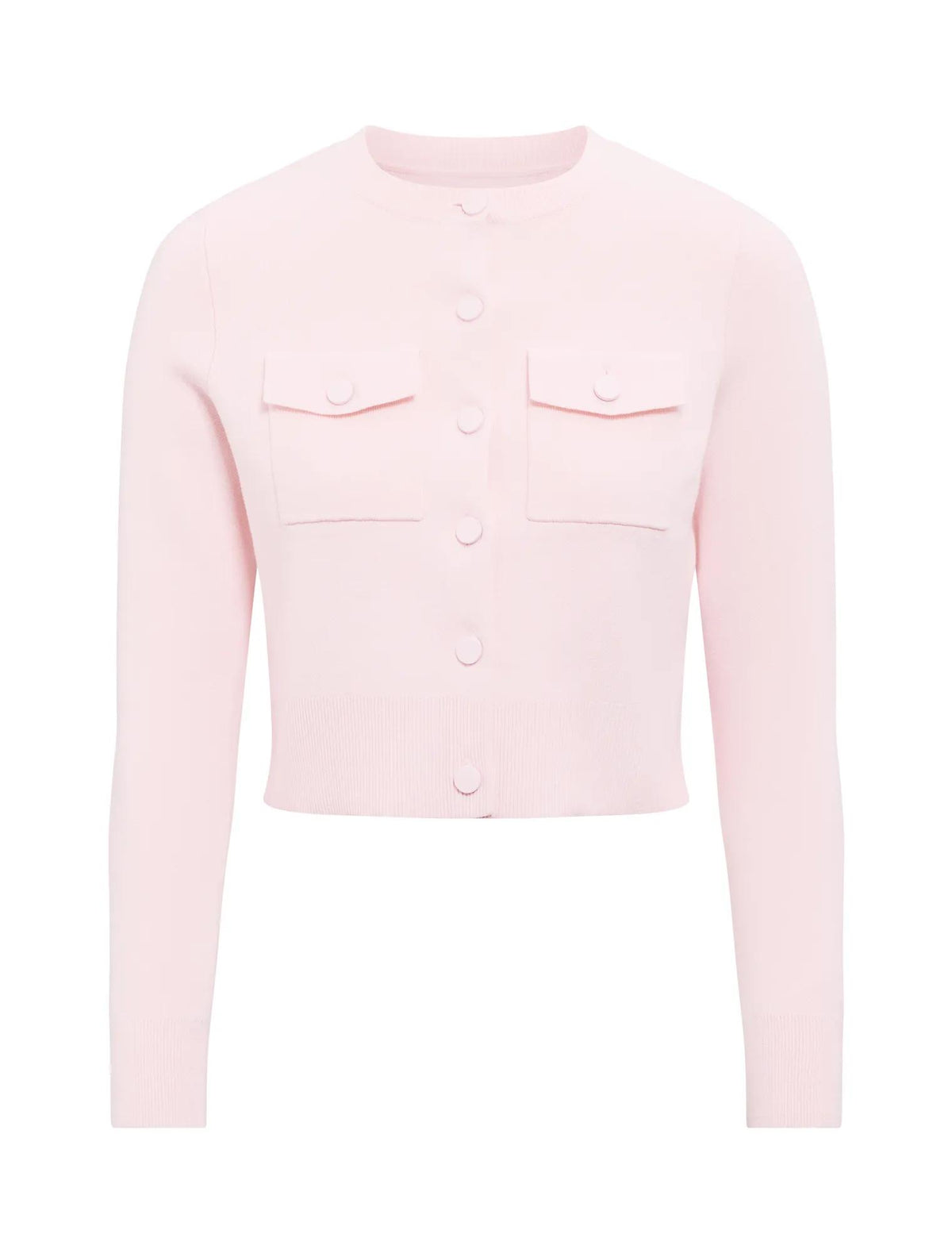 Aria Pocket Detail Cardigan Soft Pink Co Ord_mannequin