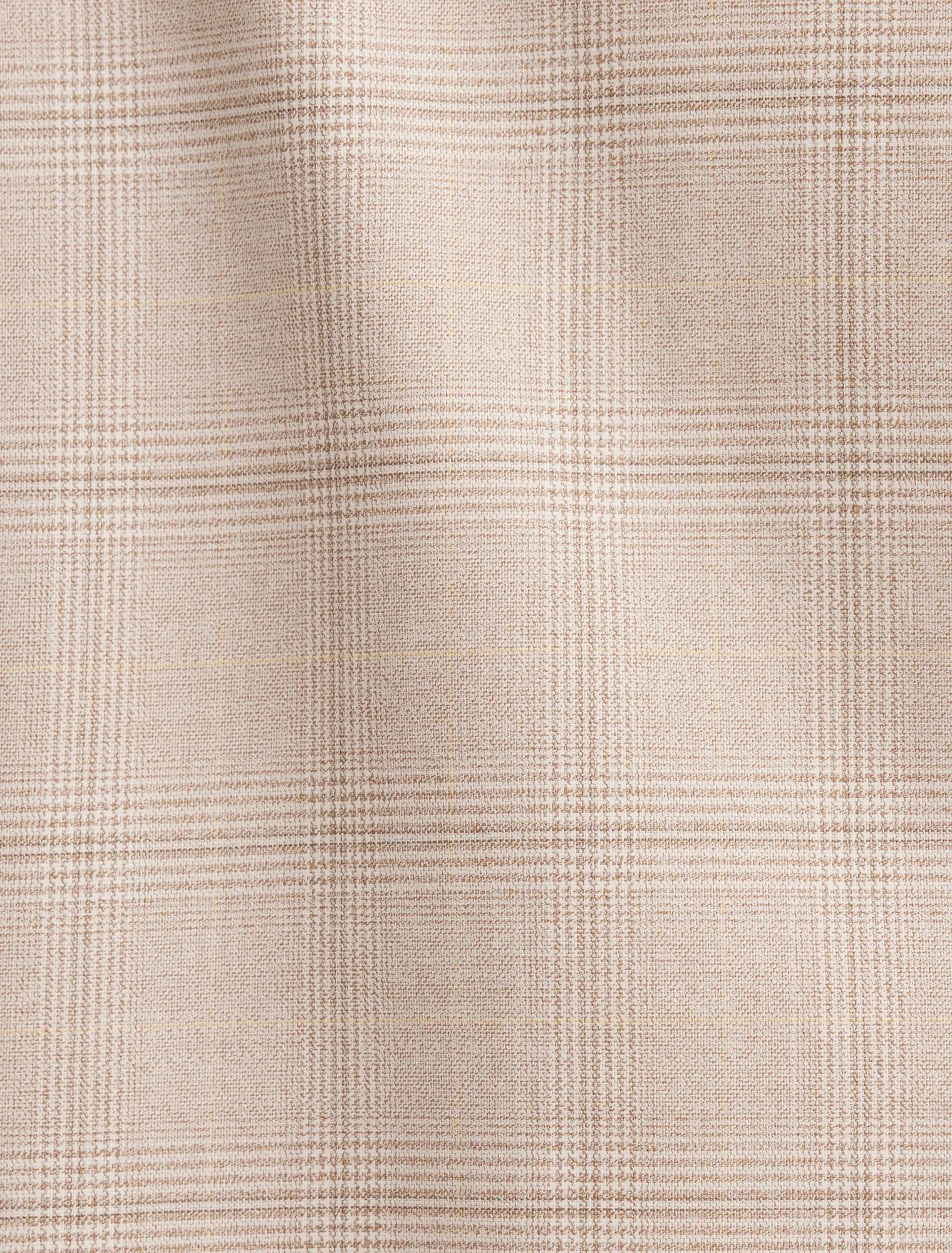 Lottie Double Breasted Blazer Beige Check Suit
