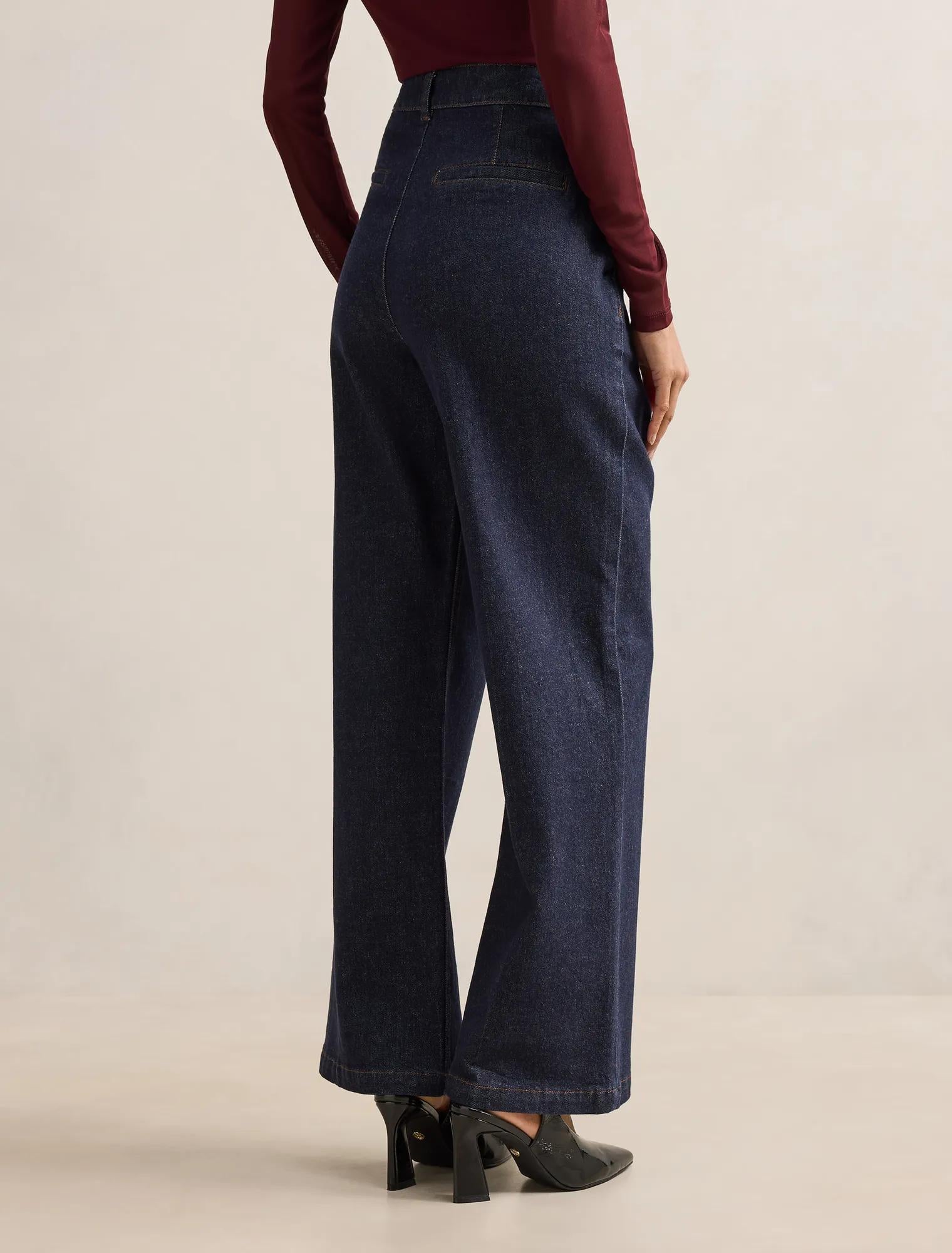 Harper Petite Denim Pant Dark Wash