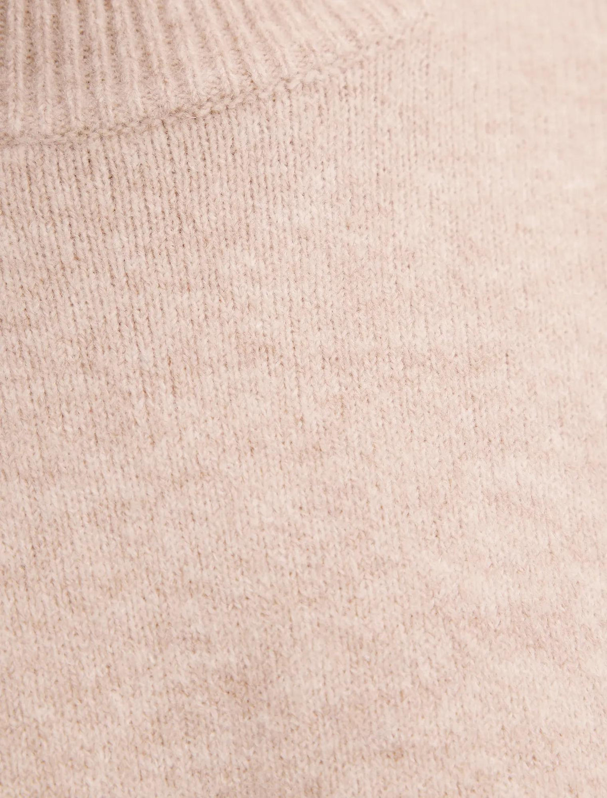 Ellie Cuff Detail Sweater Neutral Oatmeal