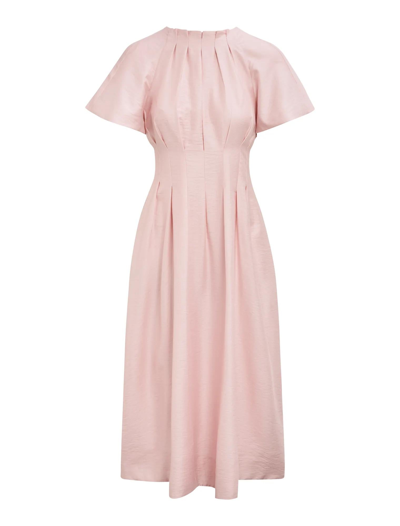 Everly Petite Seam Detail Midi Mauve Chalk_mannequin