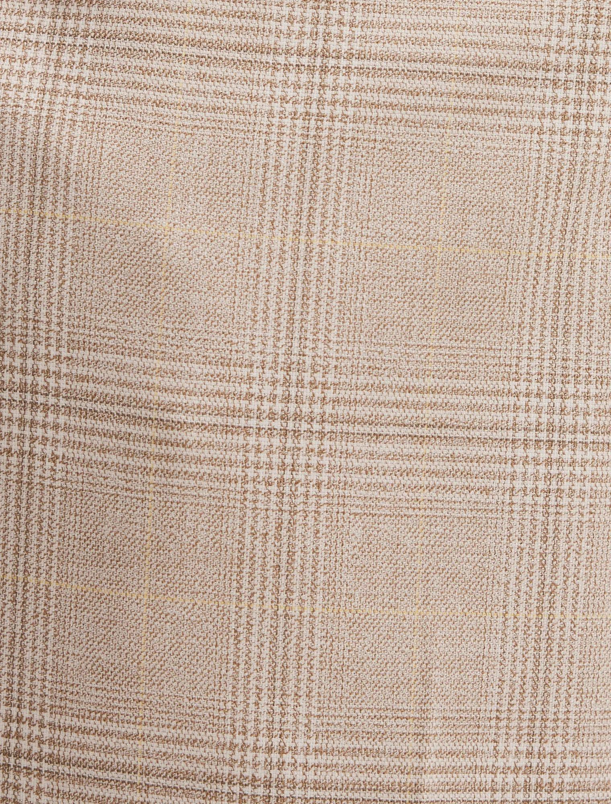 Lottie Check Wide Leg Pants Beige Check Suit