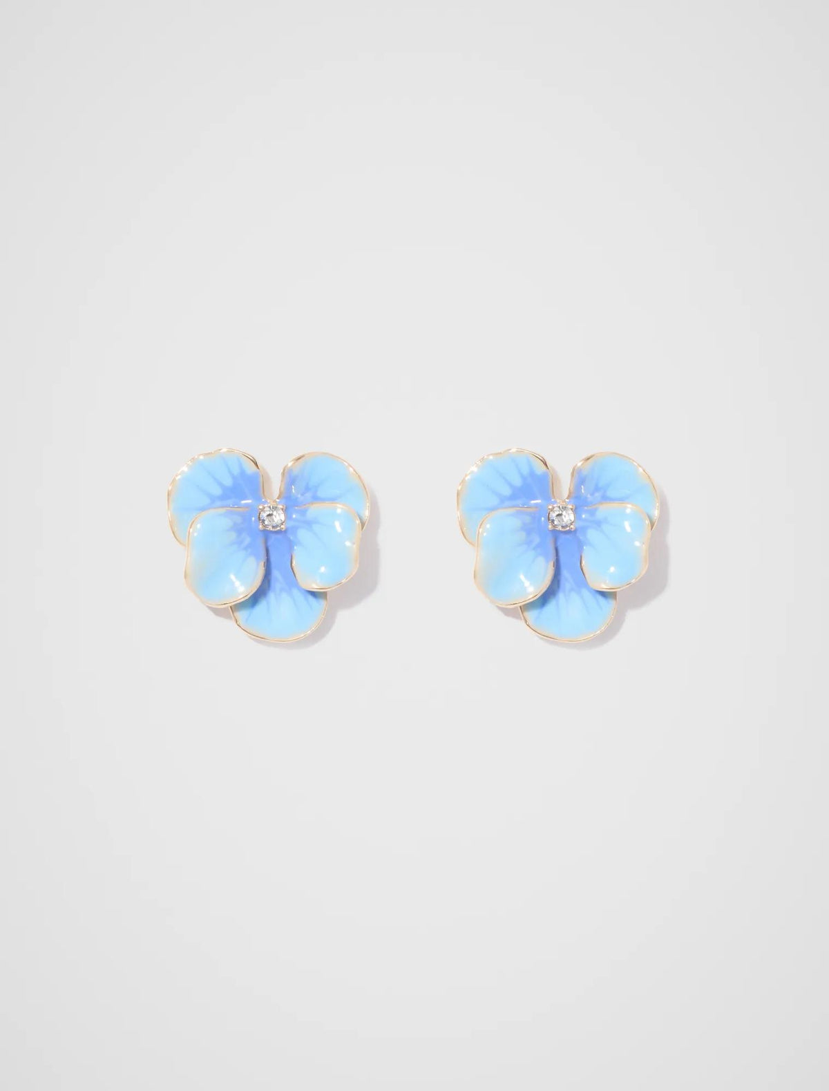 Isobel Pretty Flower Earring Blue_mannequin