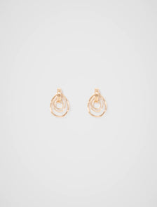 Olivia Organic Loop Earring Gold_mannequin