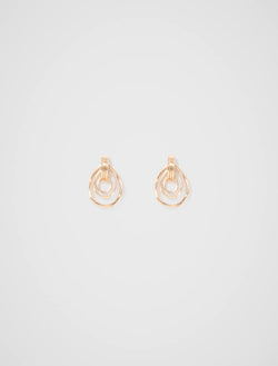Olivia Organic Loop Earring Gold_mannequin