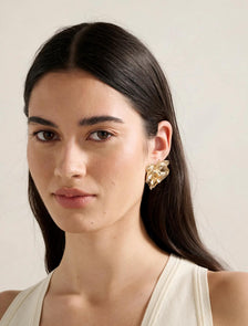 Signature Pru Petal Earring Gold