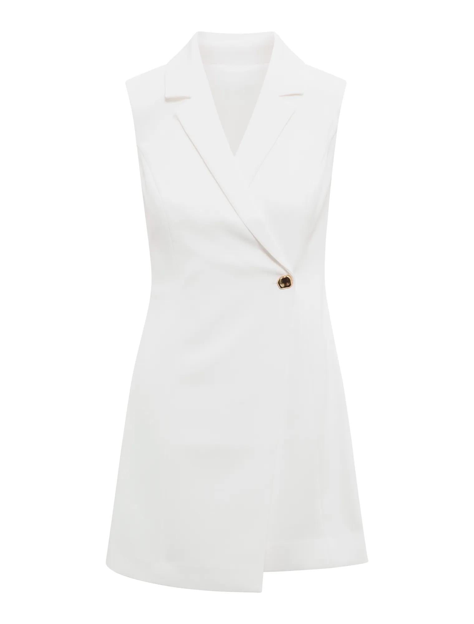 Winslet Wrap Blazer Mini Dress Porcelain_mannequin