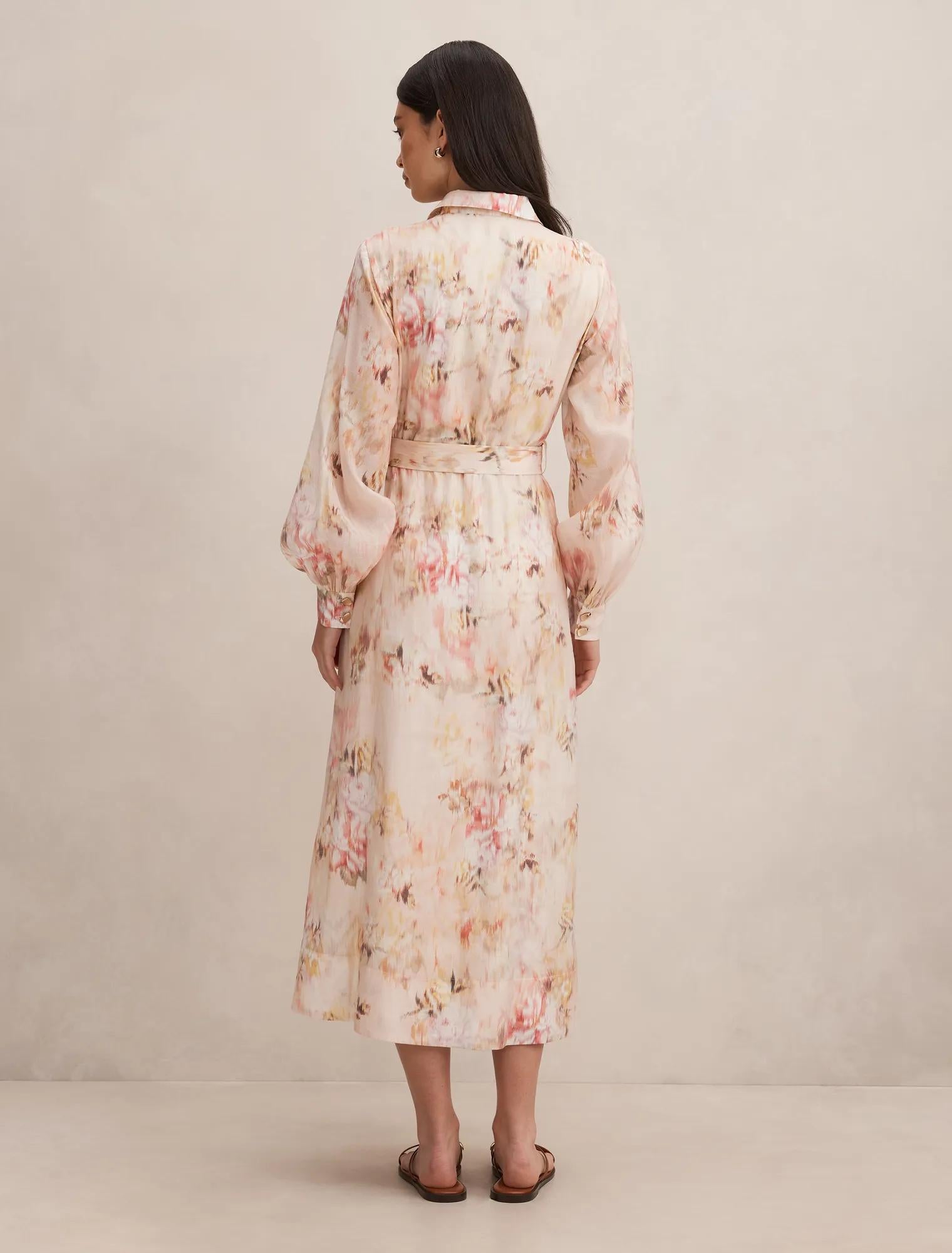 Terese Printed Shirt Dress Wynora Floral