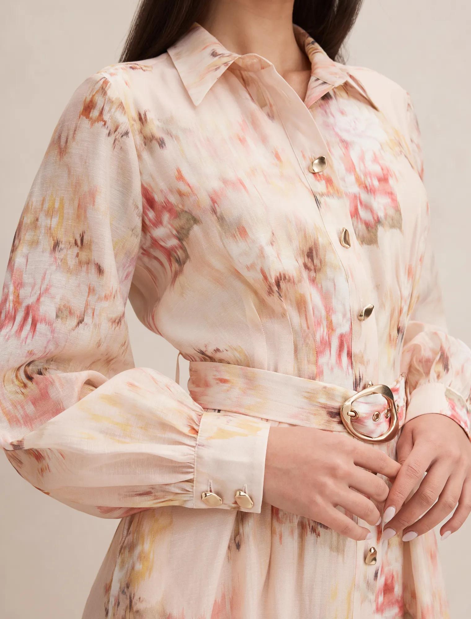Terese Printed Shirt Dress Wynora Floral
