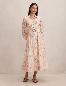 Terese Printed Shirt Dress Wynora Floral