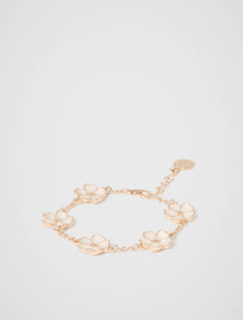Florence Flower Bracelet Ivory/Gold_mannequin