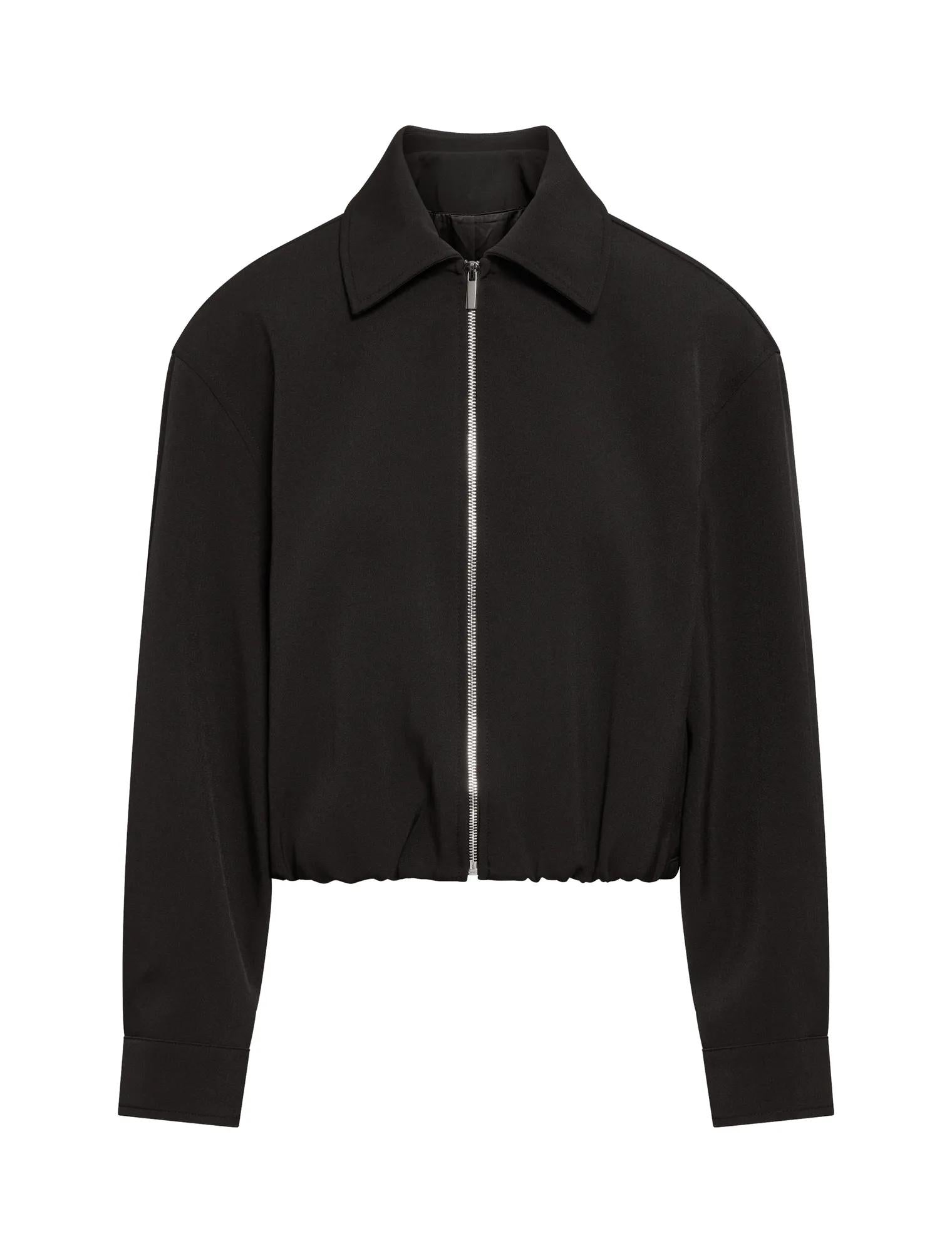 Alexia Top Collar Jacket Black_mannequin