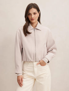 Alexia Top Collar Jacket Almond Milk