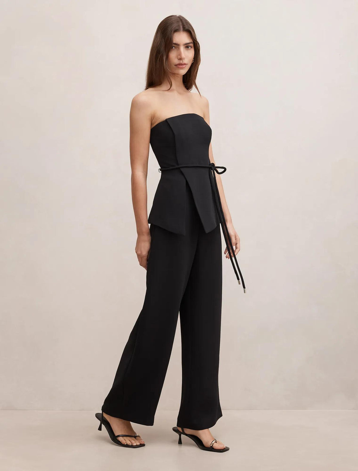Kehlani Strapless Jumpsuit Black