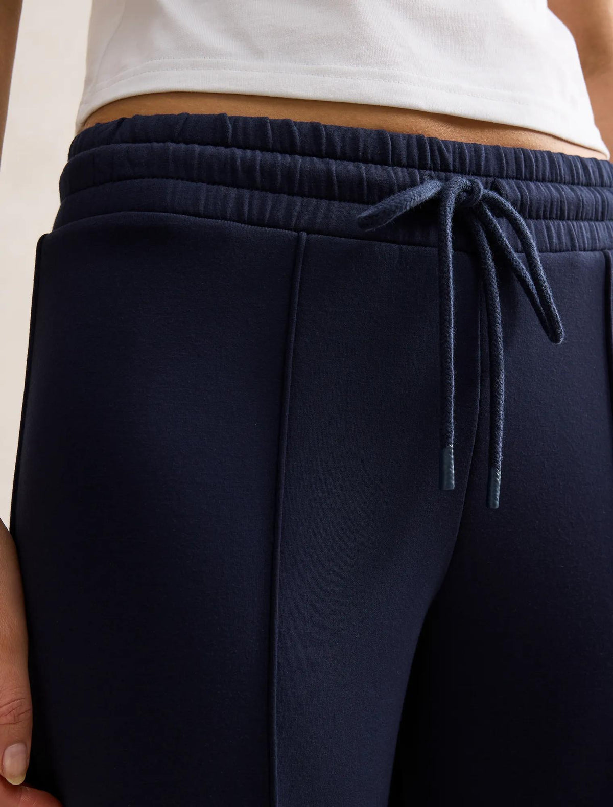 Tiana Wide Leg Track Pant Navy