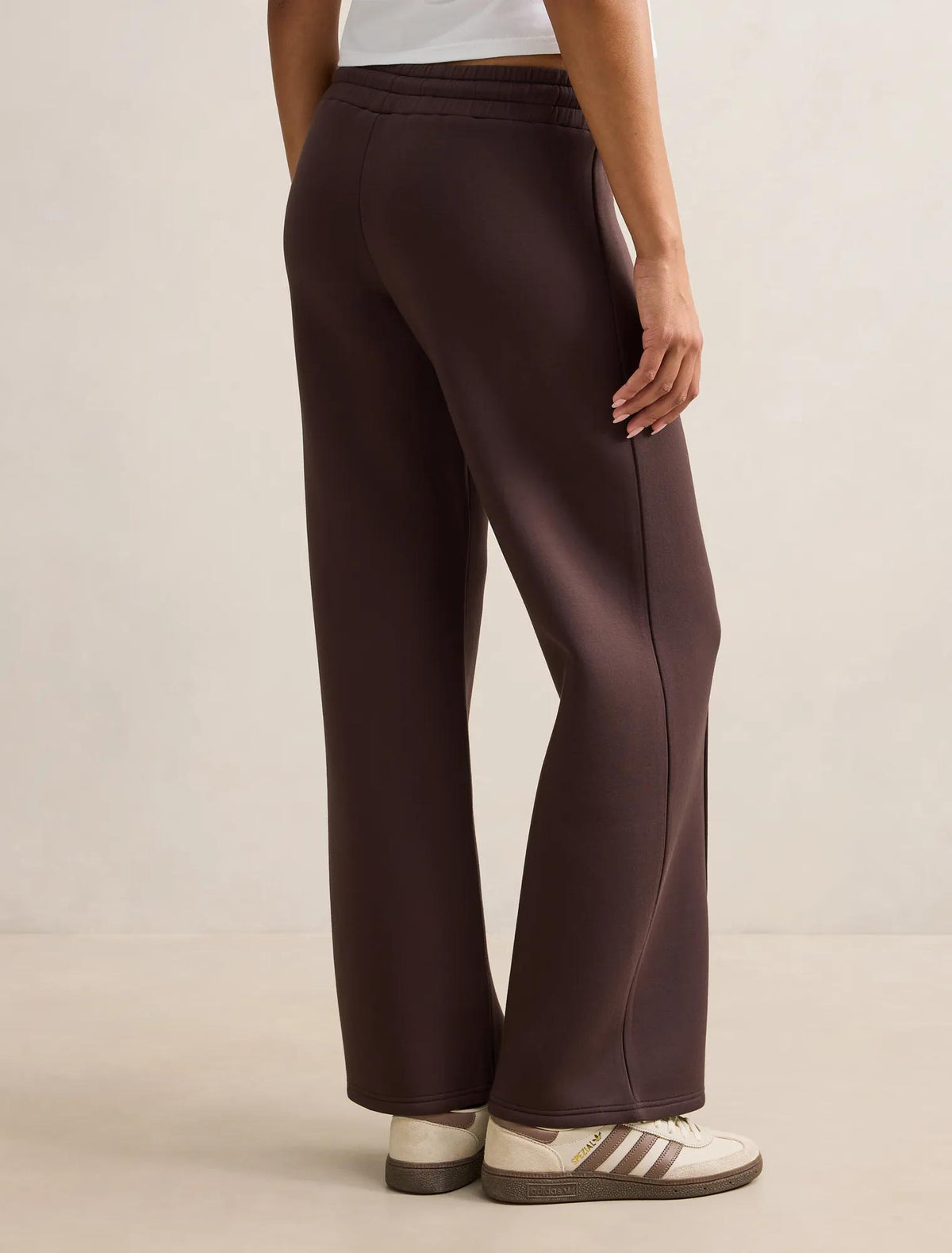 Tiana Wide Leg Track Pants Dark Chocolate