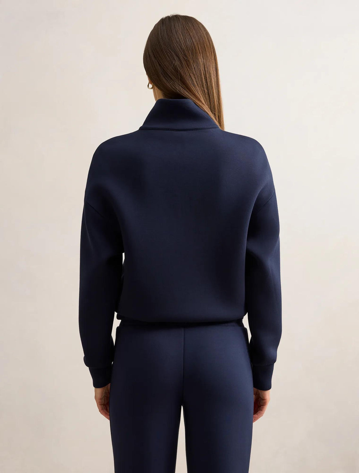 Lya Lounge Satin Trim Jumper Navy
