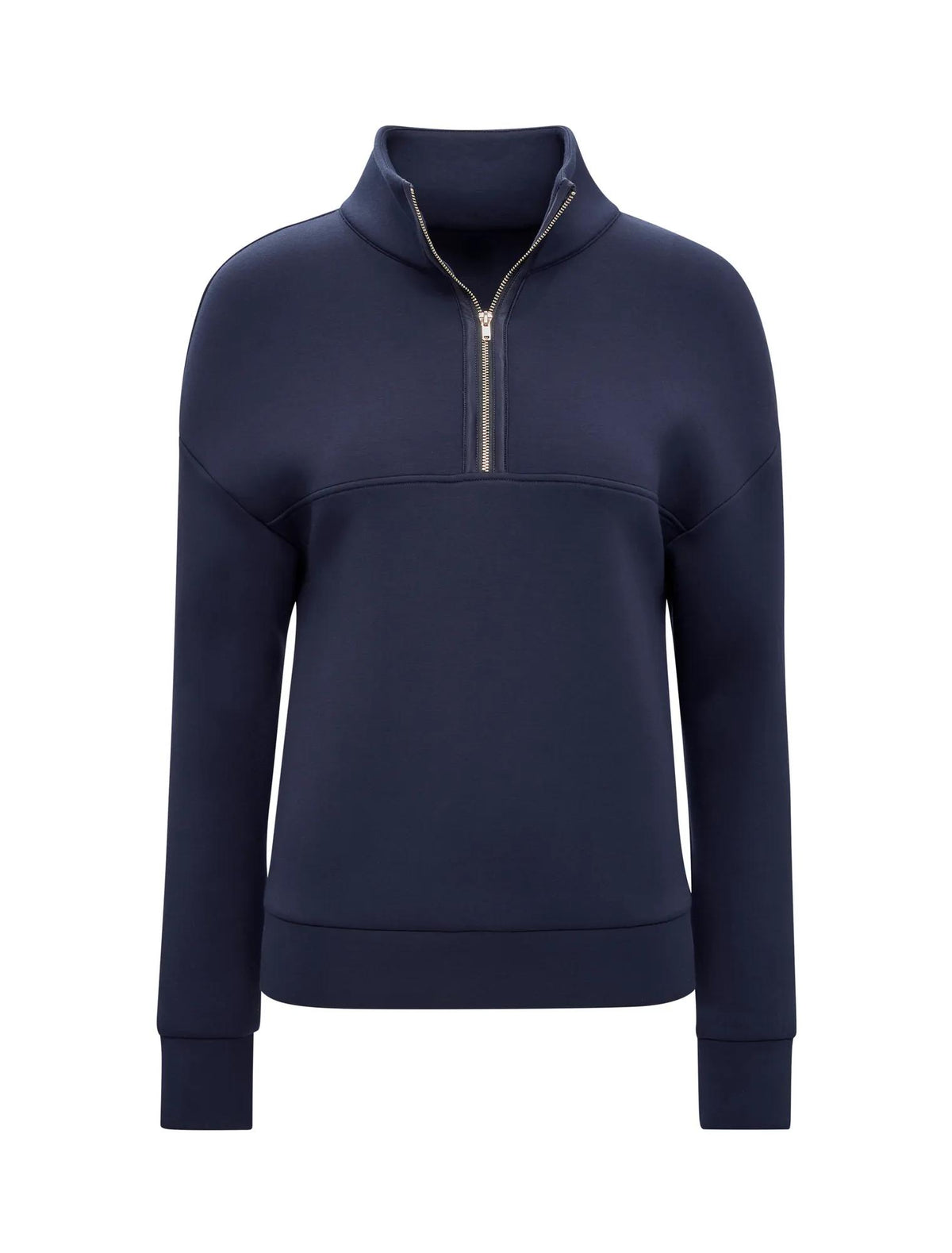 Lya Lounge Satin Trim Jumper Navy_mannequin