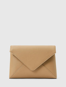 Ashley Envelope Clutch Camel_mannequin