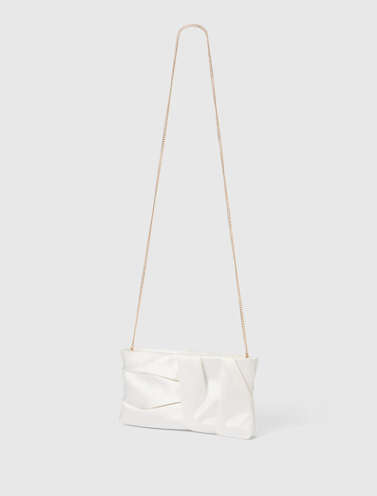 Tyla Twist Clutch Ivory_mannequin