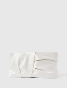 Tyla Twist Clutch Ivory_mannequin