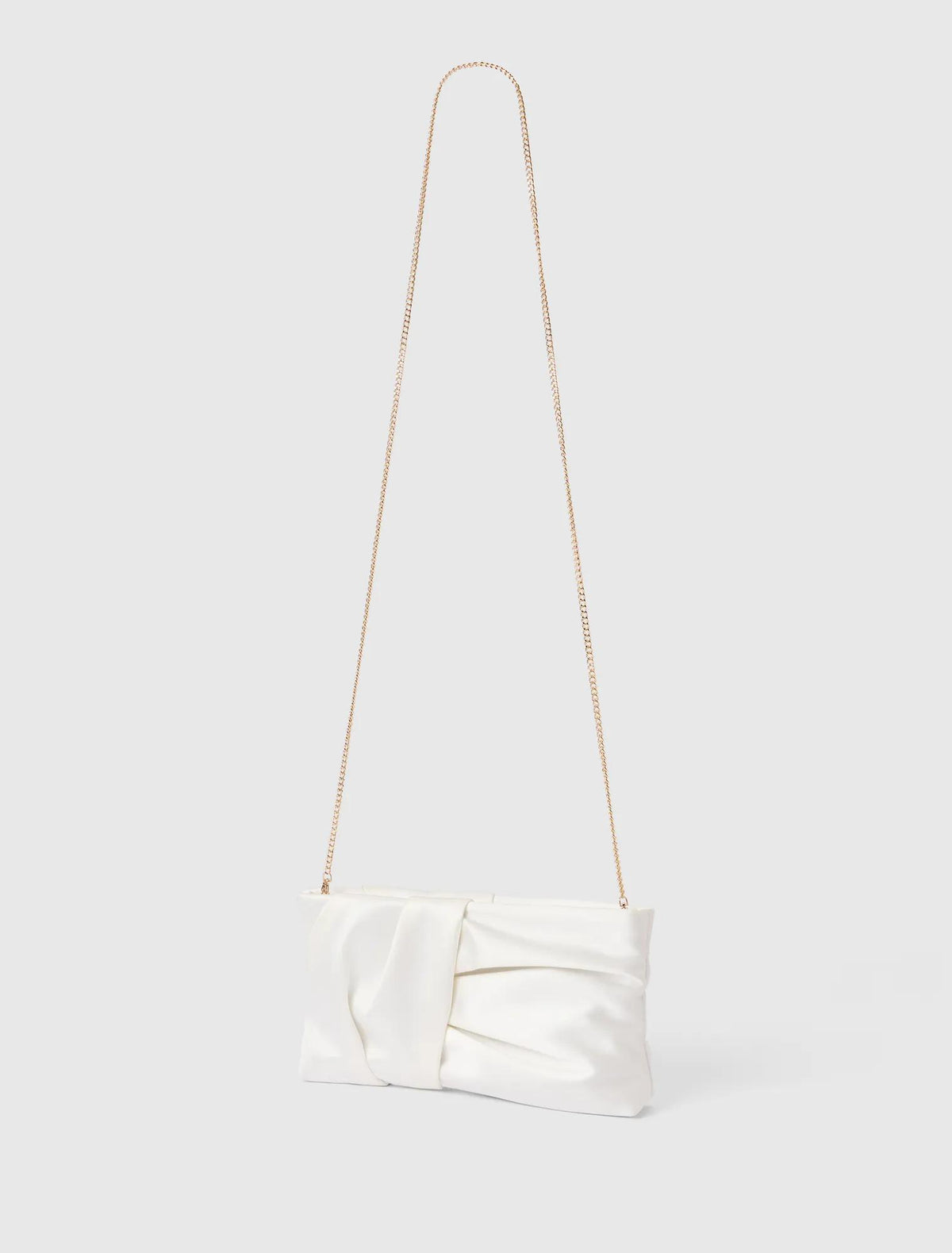 Tyla Twist Clutch Ivory_mannequin