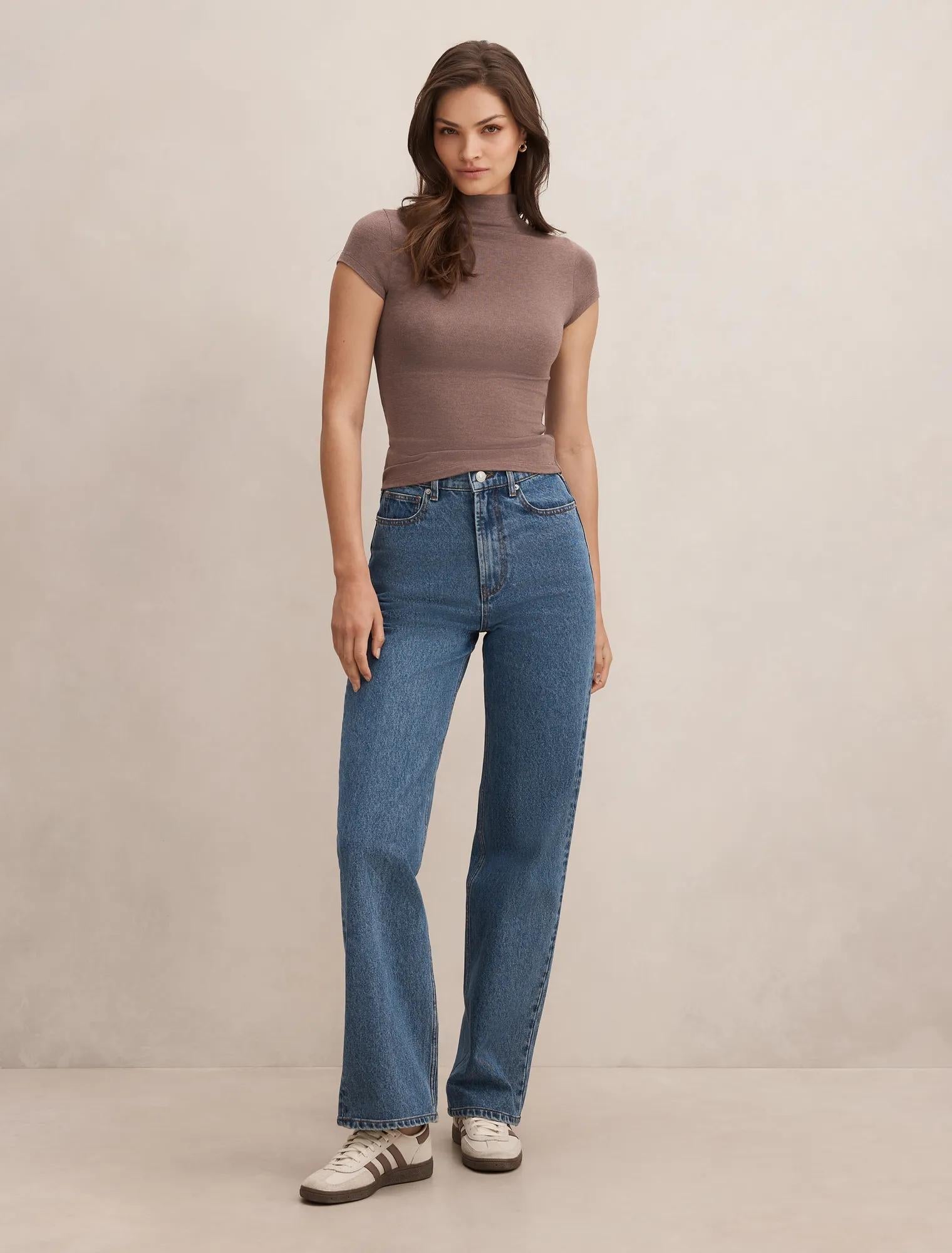 Ruby Grown On Neck Baby Tee Mushroom Marle