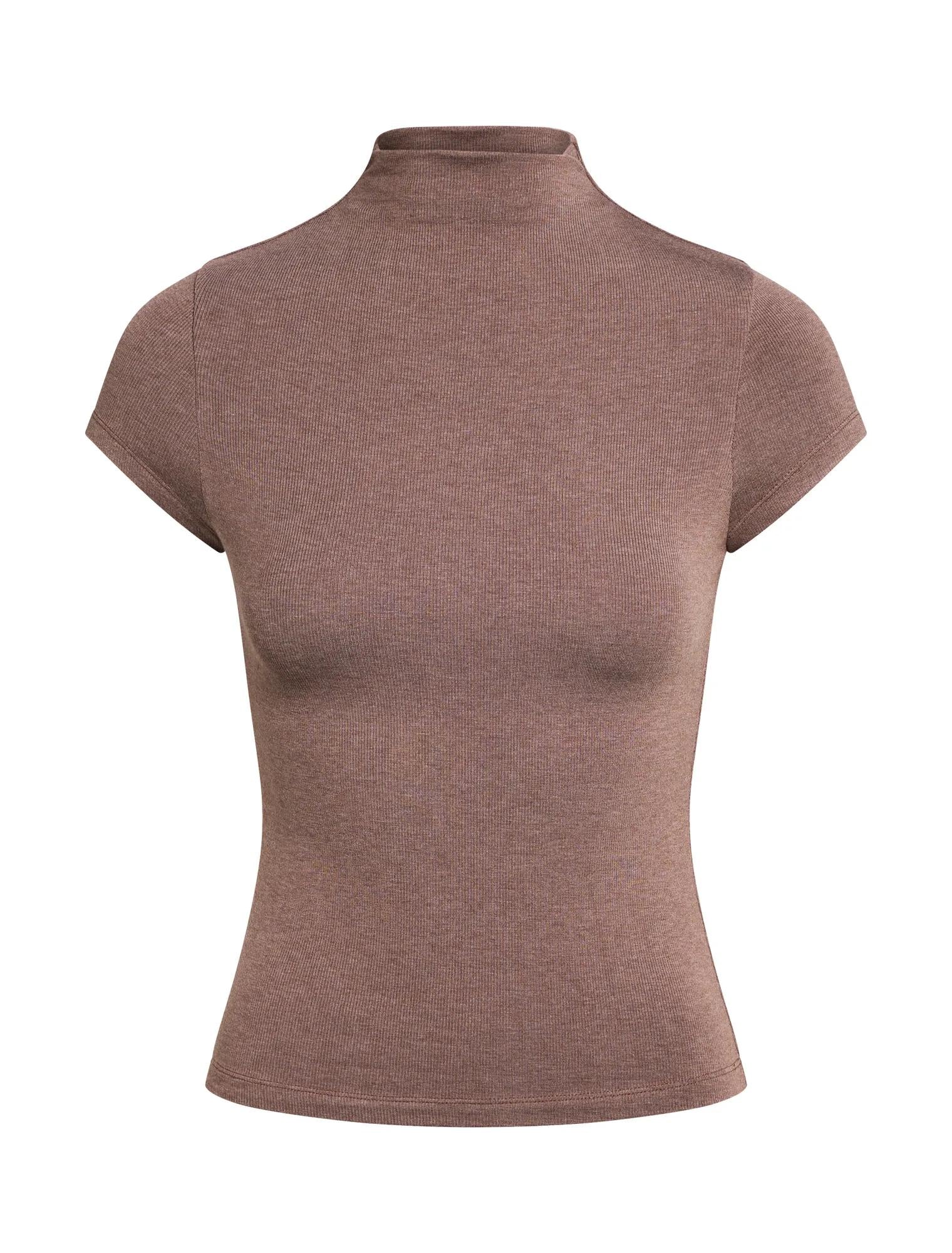 Ruby Grown On Neck Baby Tee Mushroom Marle