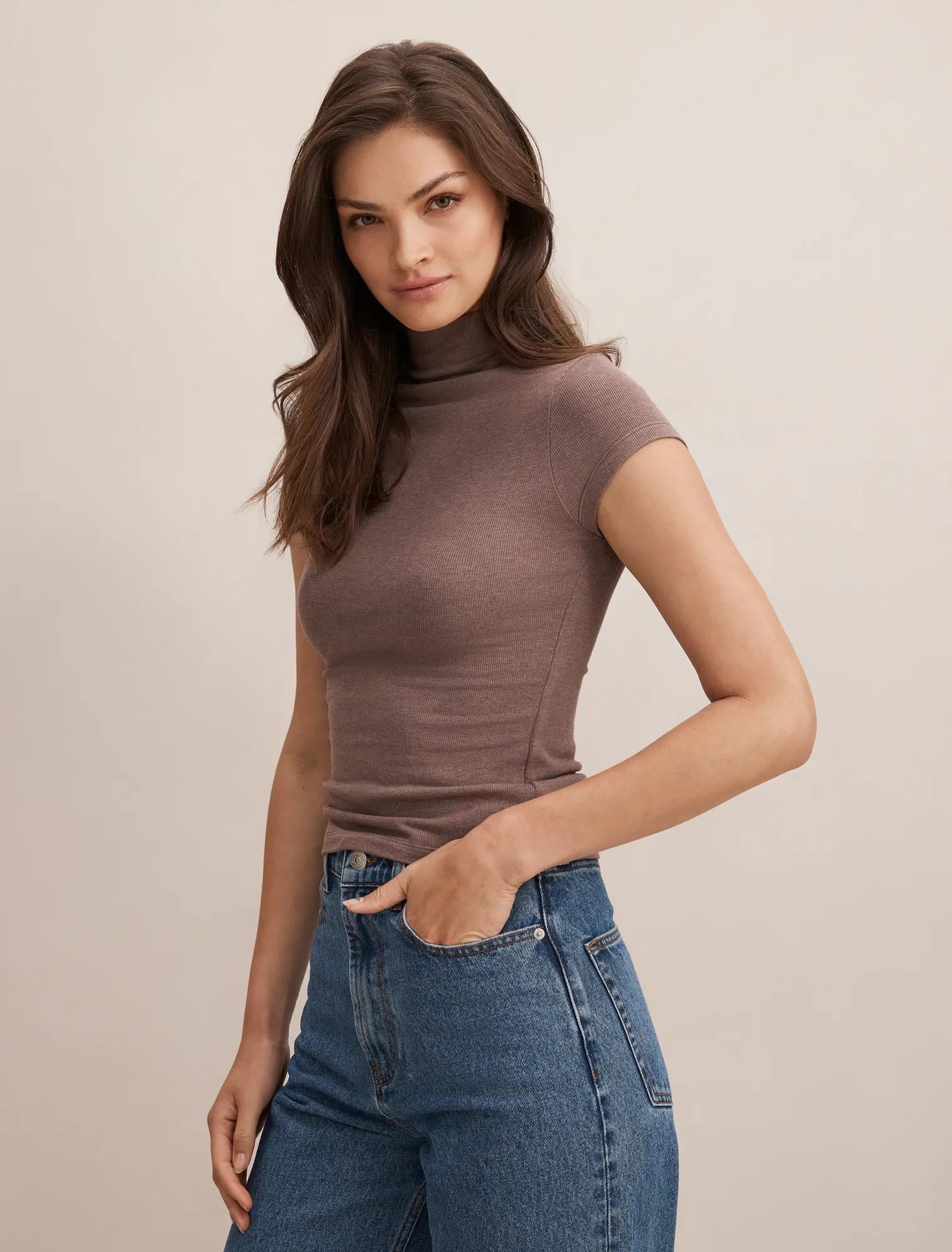 Ruby Grown On Neck Baby Tee Mushroom Marle