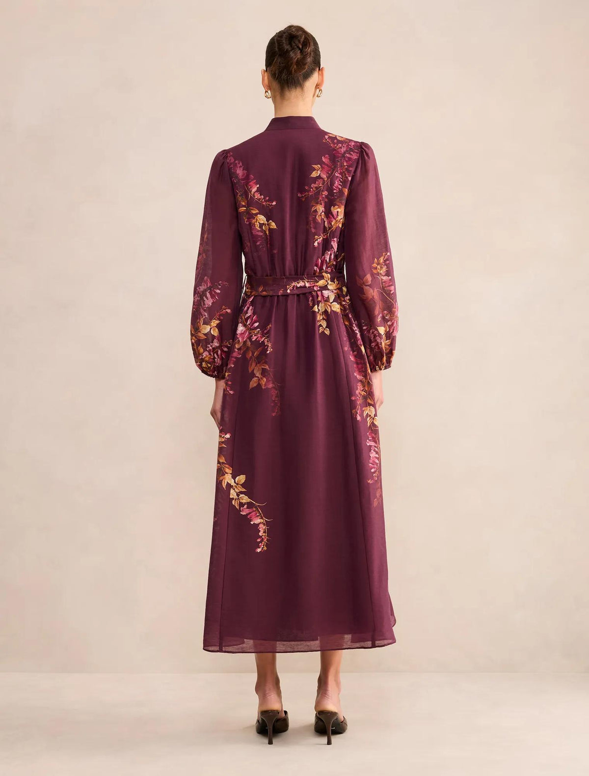 Sheridan Placement Print Midi Dark Wisteria Floral