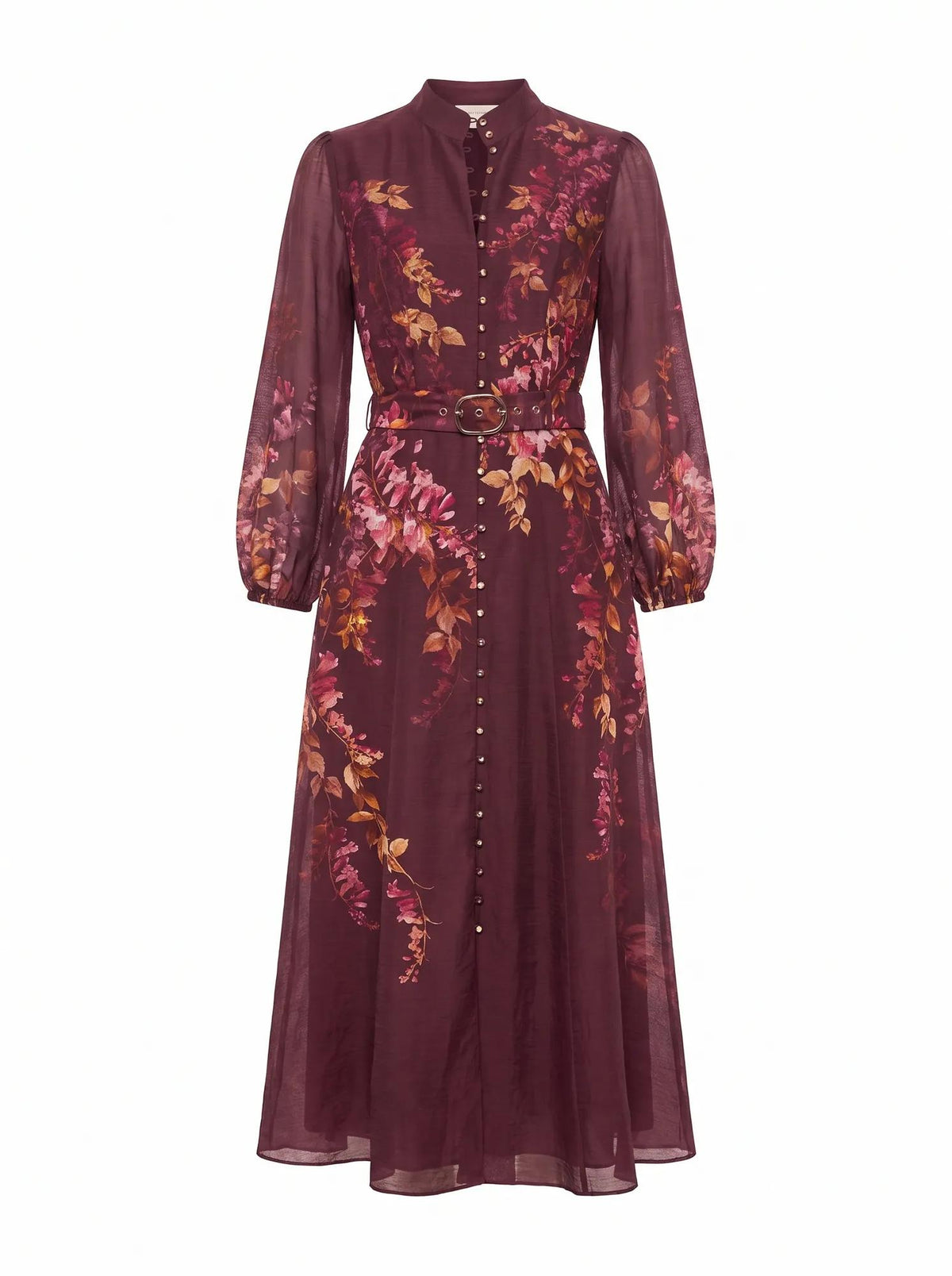 Sheridan Placement Print Midi Dark Wisteria Floral_mannequin