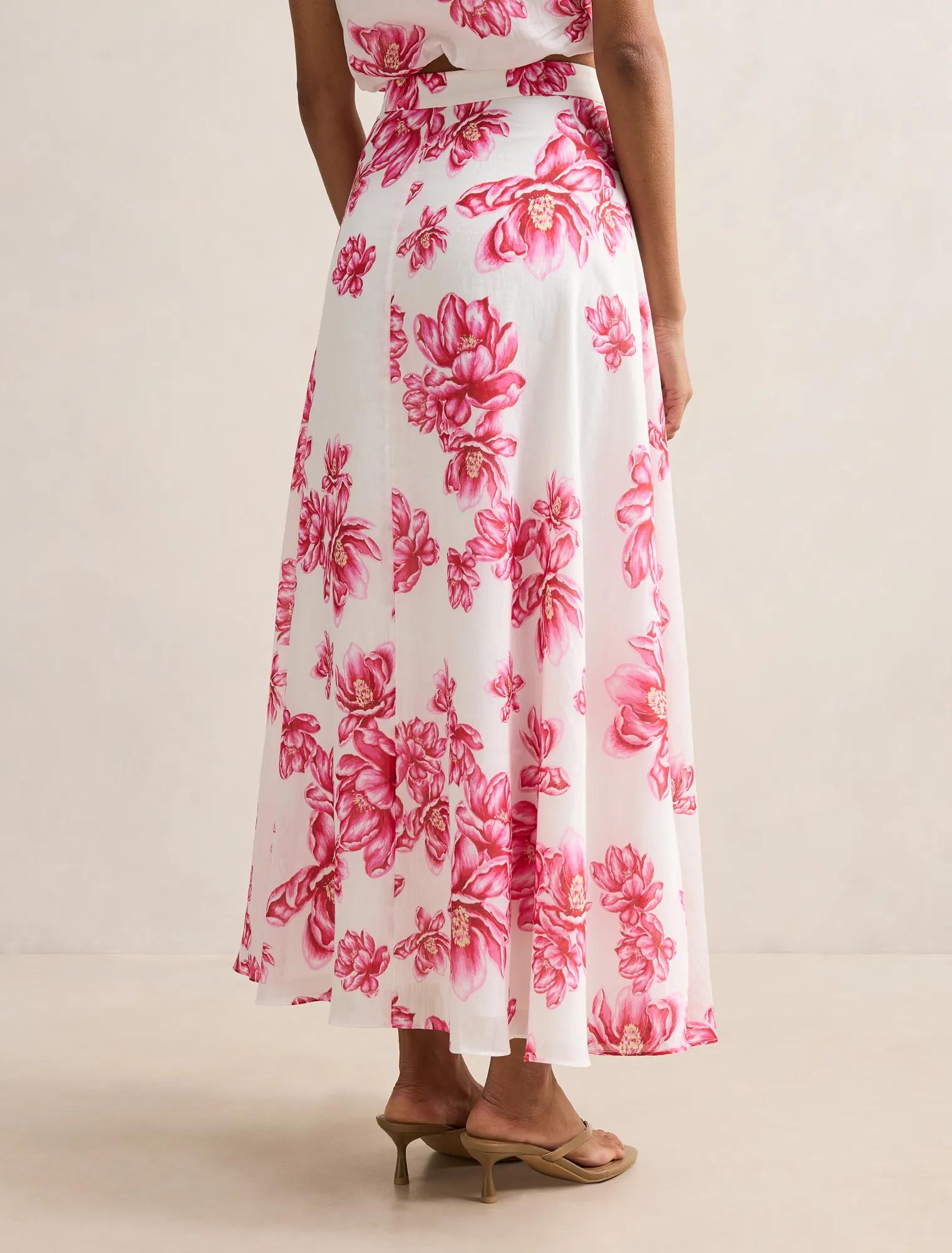 Maisie Petite Circle Midi Skirt Small Zila Co-ord