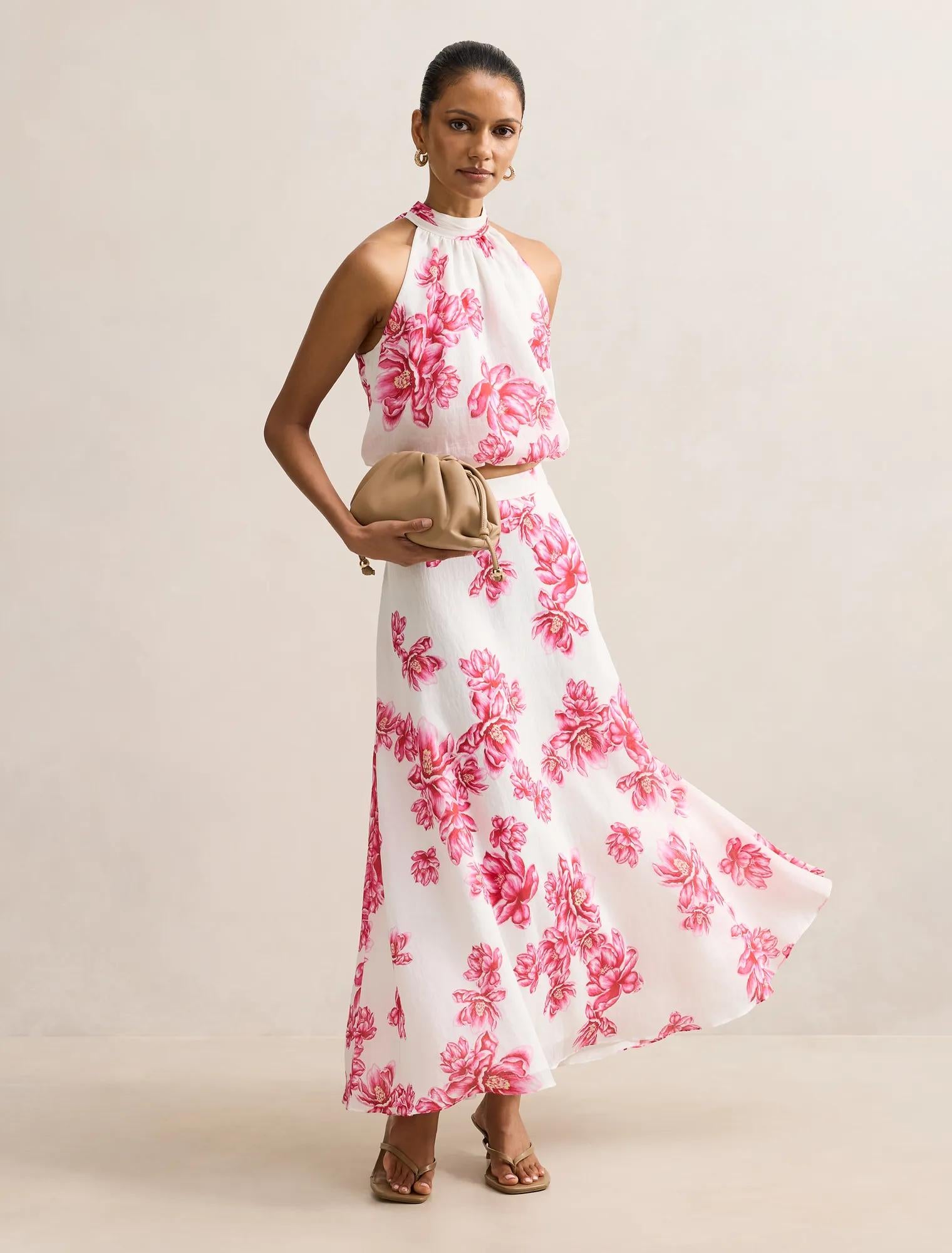 Maisie Petite Circle Midi Skirt Small Zila Co-ord