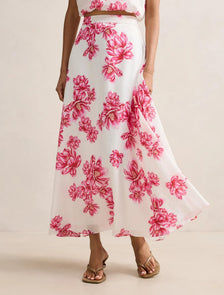 Maisie Petite Circle Midi Skirt Small Zila Co-ord