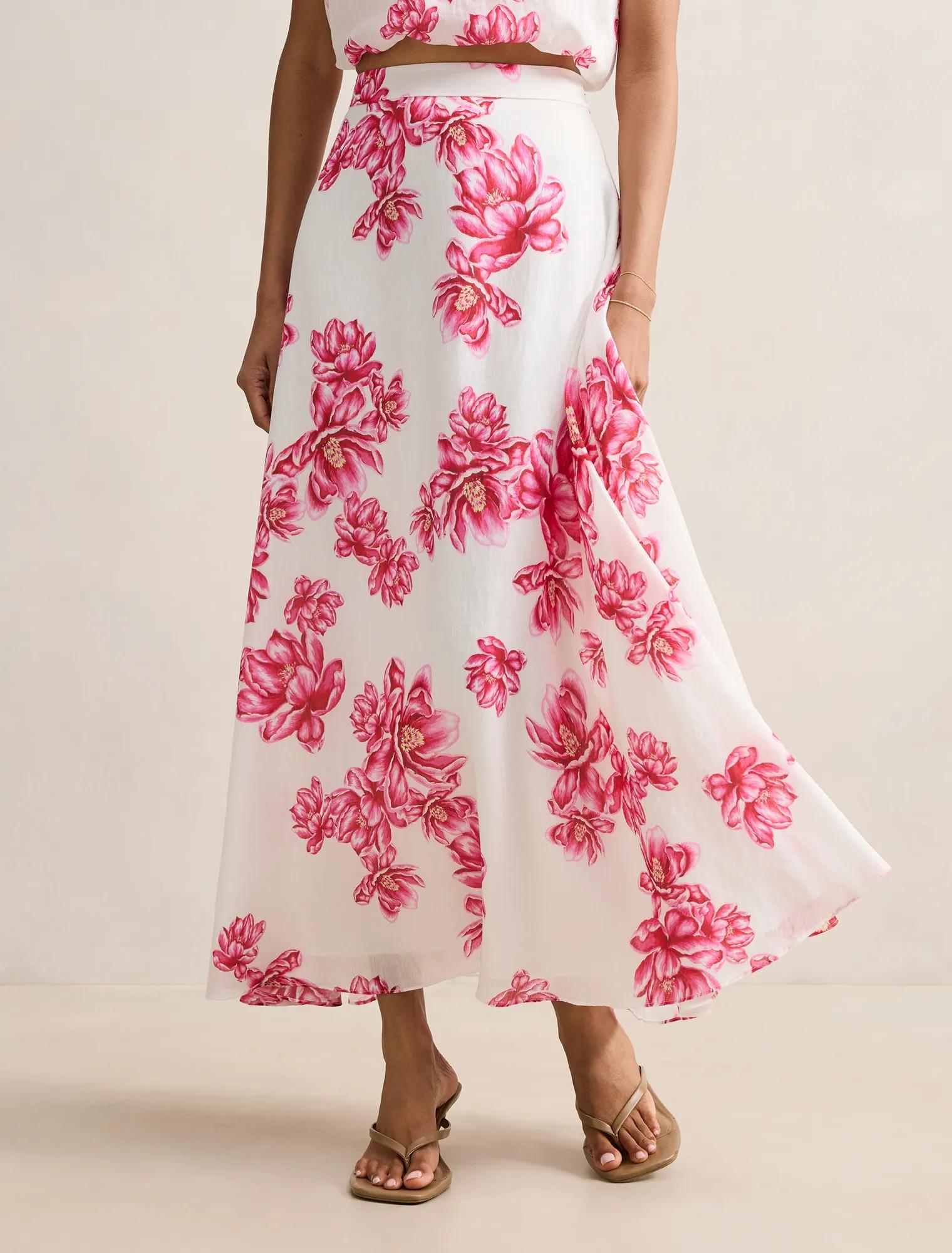 Maisie Petite Circle Midi Skirt Small Zila Co-ord
