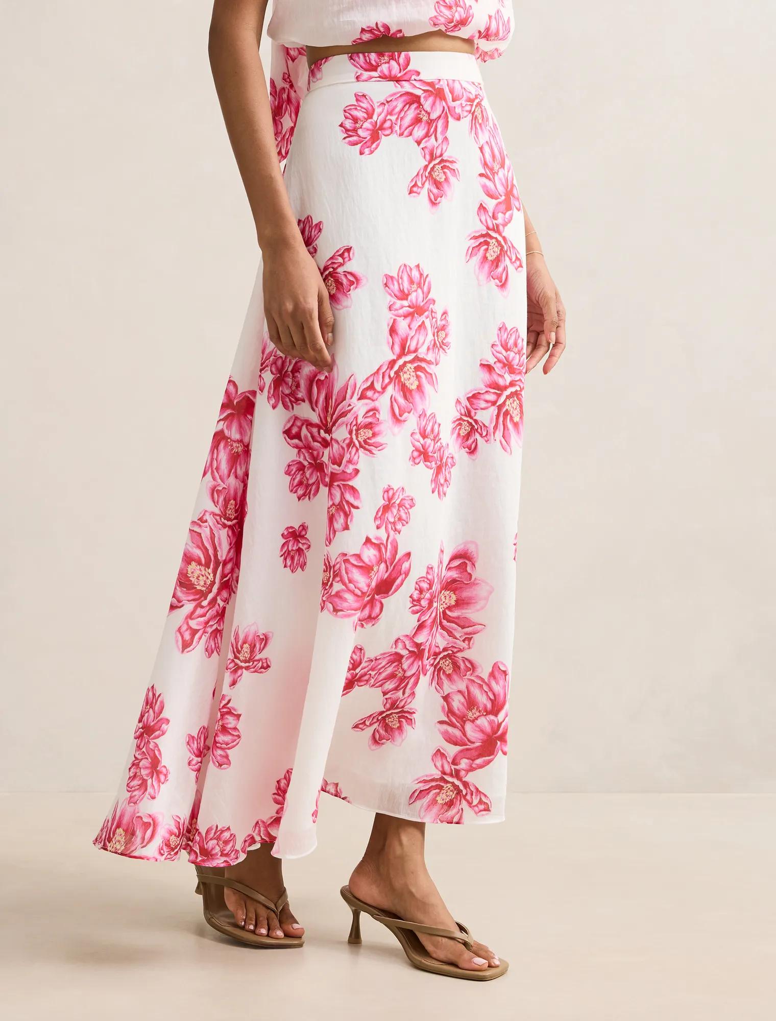 Maisie Petite Circle Midi Skirt Small Zila Co-ord