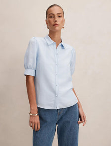Finley Trim Detail Blouse Icicle