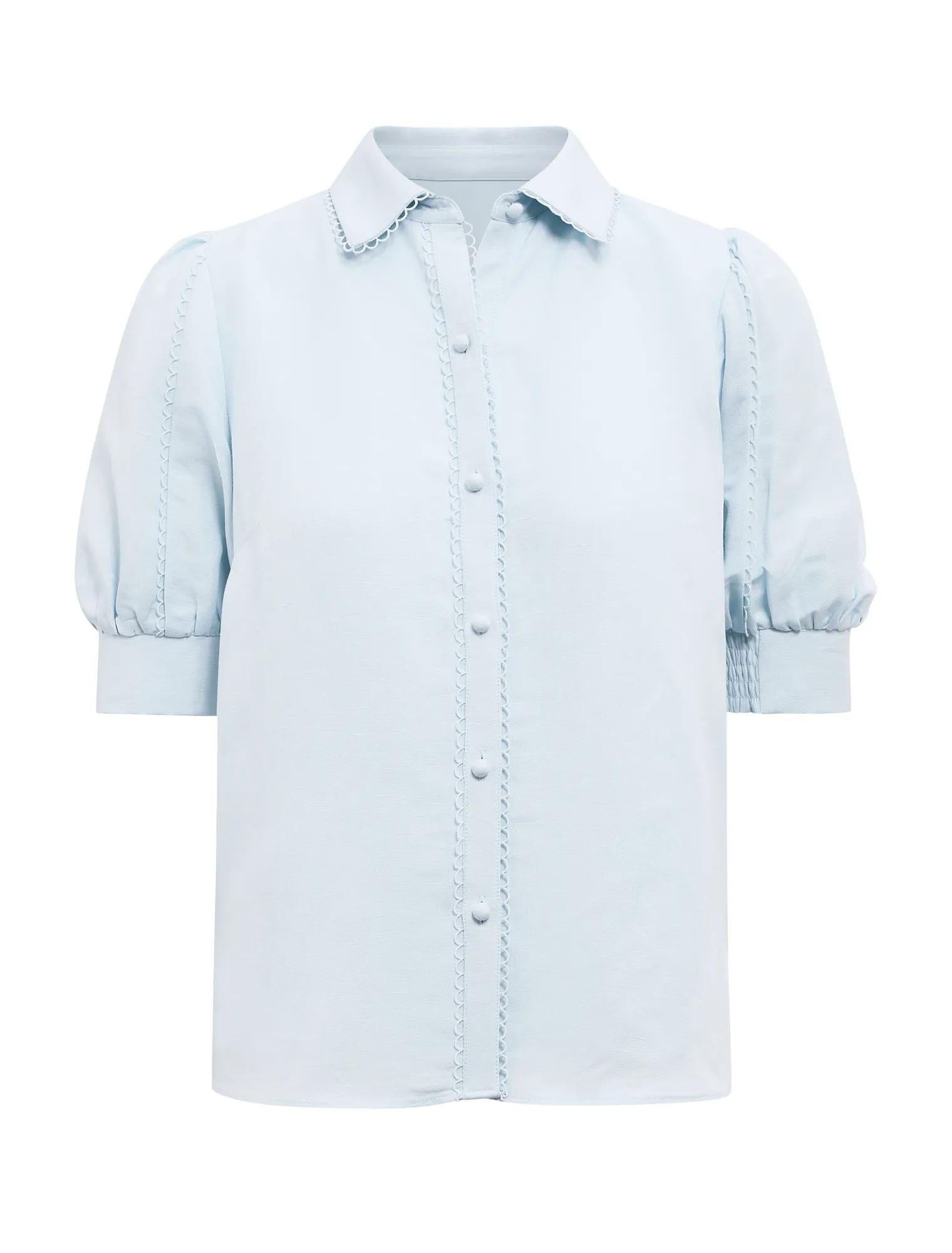 Finley Trim Detail Blouse Icicle_mannequin